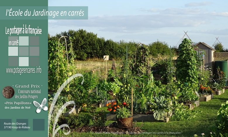 Le Potager en carrés à la française – École du Jardinage en Carrés