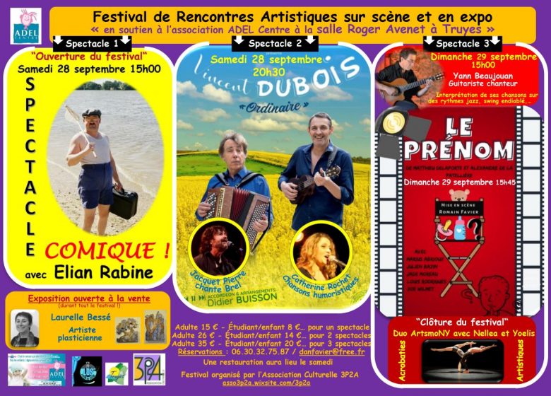 Festival de Rencontres Artistiques sur scène et en exposition