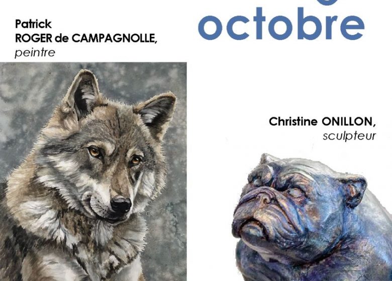 Christine Onillon, sculpteur et Patrick Roger de Campagnolle, peintre